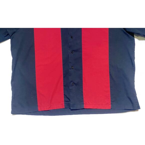 50s & 60s Rock N Roll Shirt Men's Size 3XL Black & Red Shirt Sleeve Button Up - Picture 6 of 8